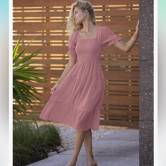Mauve Midi Dress - Picture 1 of 5